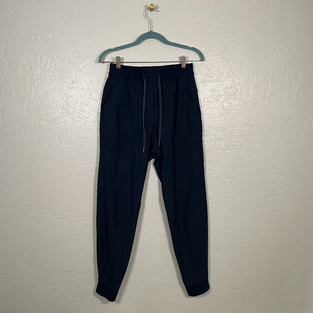 Lululemon Men S Navy Blue ABC Jogger Pants Pockets Drawstring Warpstreme